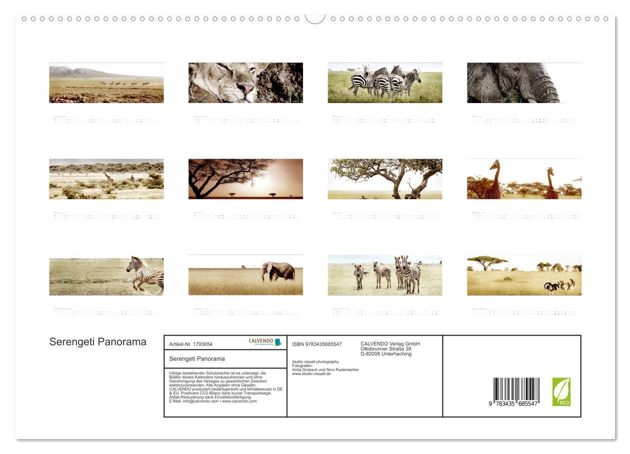 Bild: 9783435685547 | Serengeti Panorama (hochwertiger Premium Wandkalender 2025 DIN A2...