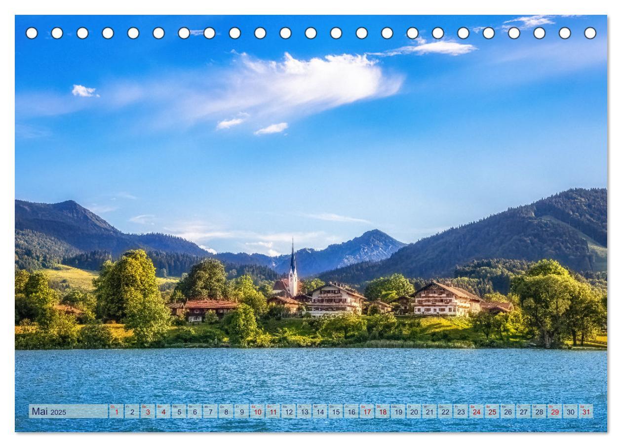 Bild: 9783383860362 | Malerischer Tegernsee (Tischkalender 2025 DIN A5 quer), CALVENDO...