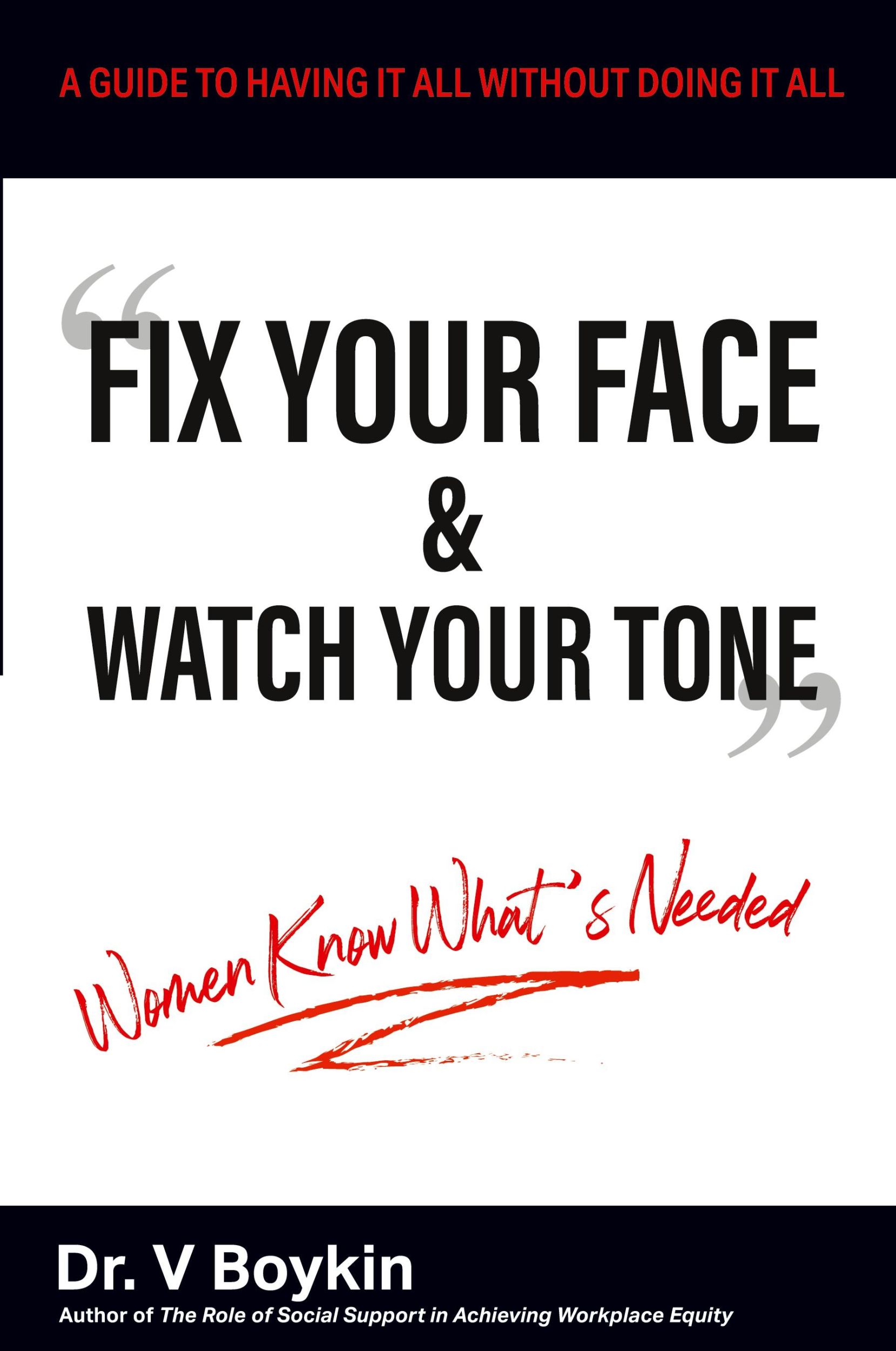 Cover: 9781634102124 | Fix Your Face and Watch Your Tone - Women Know What's Needed | Boykin