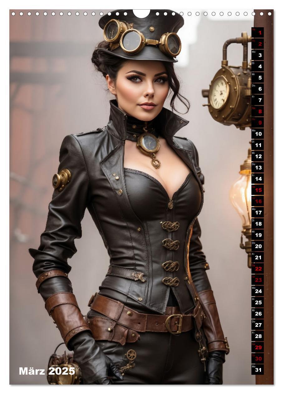 Bild: 9783435844784 | Steampunk Divas (Wandkalender 2025 DIN A3 hoch), CALVENDO...