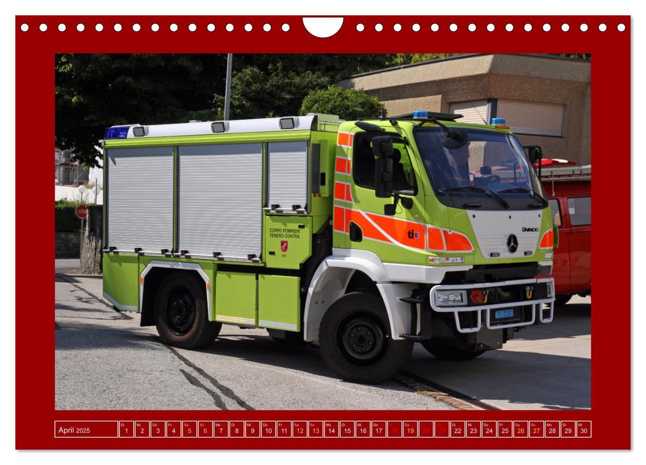 Bild: 9783457225387 | Unimog bei der Feuerwehr (Wandkalender 2025 DIN A4 quer), CALVENDO...