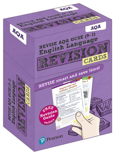 Cover: 9781292182056 | Pearson REVISE AQA GCSE English Language: Revision Cards Incl....