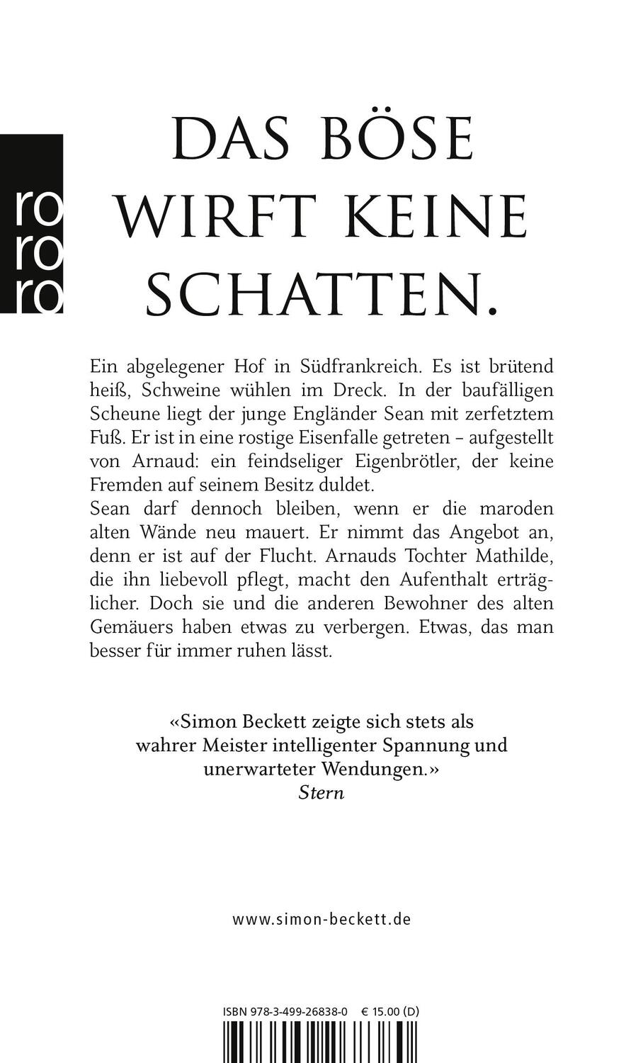 Rückseite: 9783499268380 | Der Hof | Simon Beckett | Taschenbuch | 457 S. | Deutsch | 2015