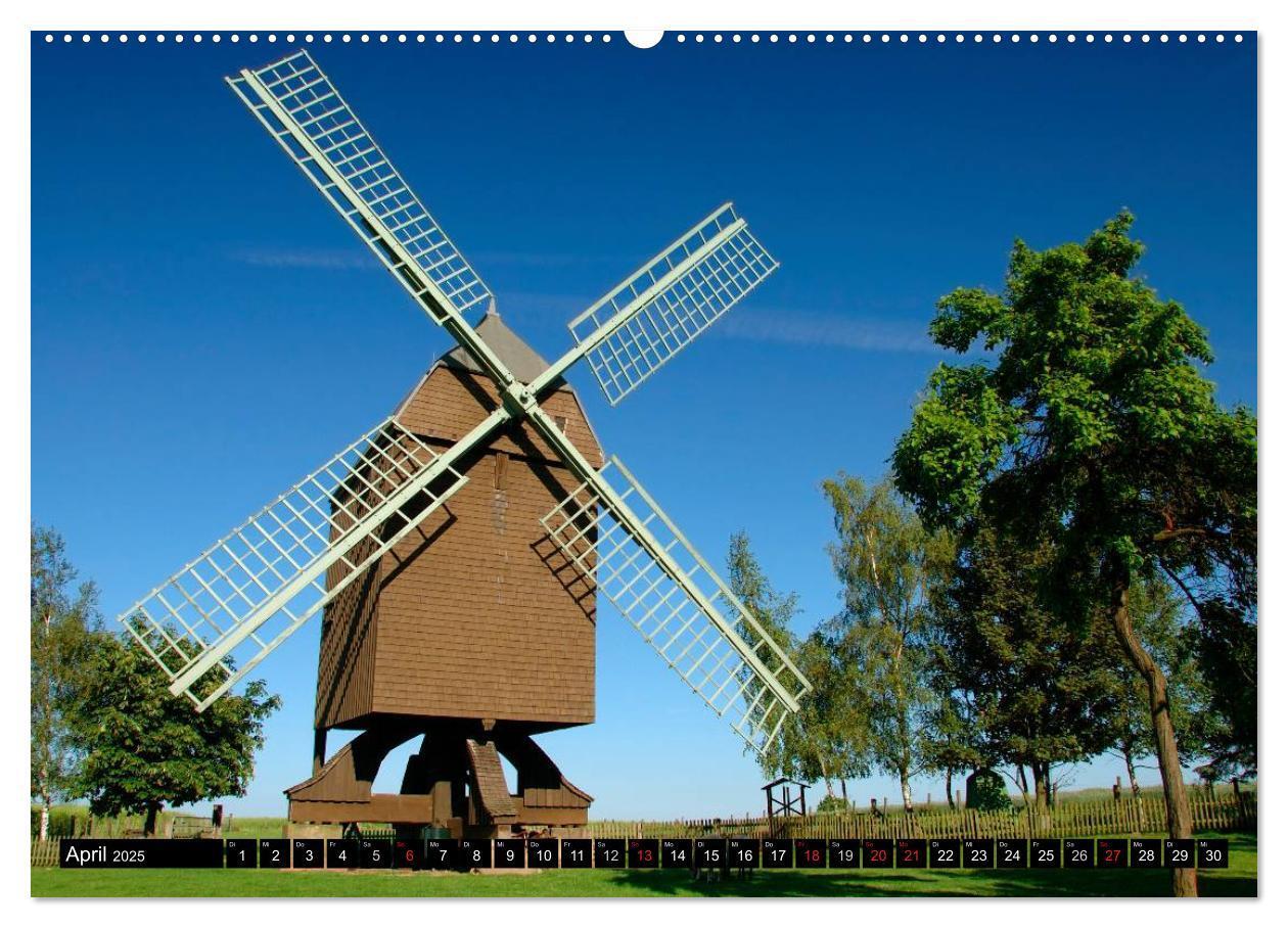 Bild: 9783435737307 | Windmühlen in Deutschland (Wandkalender 2025 DIN A2 quer), CALVENDO...