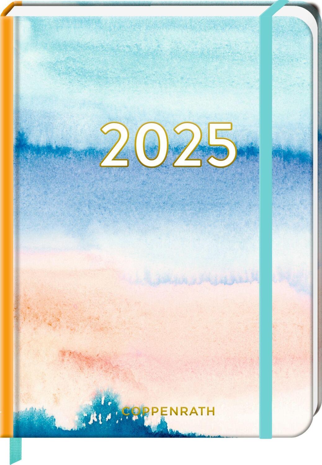 Cover: 4050003955353 | Kleiner Wochenkalender - Mein Jahr 2025 - Aquarell blau | Kalender