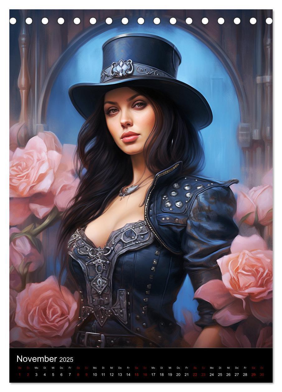 Bild: 9783435865666 | Steampunk. Faszinierend schöne Frauenportraits (Tischkalender 2025...