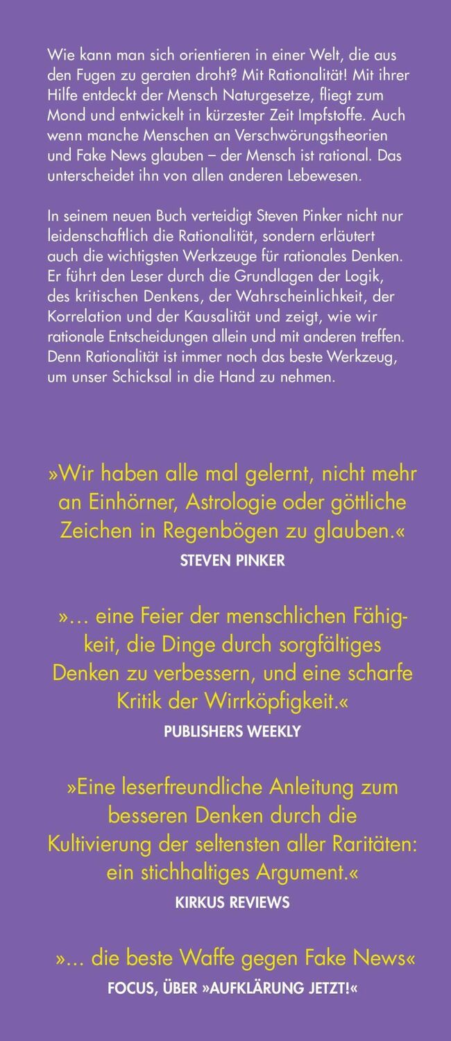 Bild: 9783103971156 | Mehr Rationalität | Steven Pinker | Buch | 432 S. | Deutsch | 2021