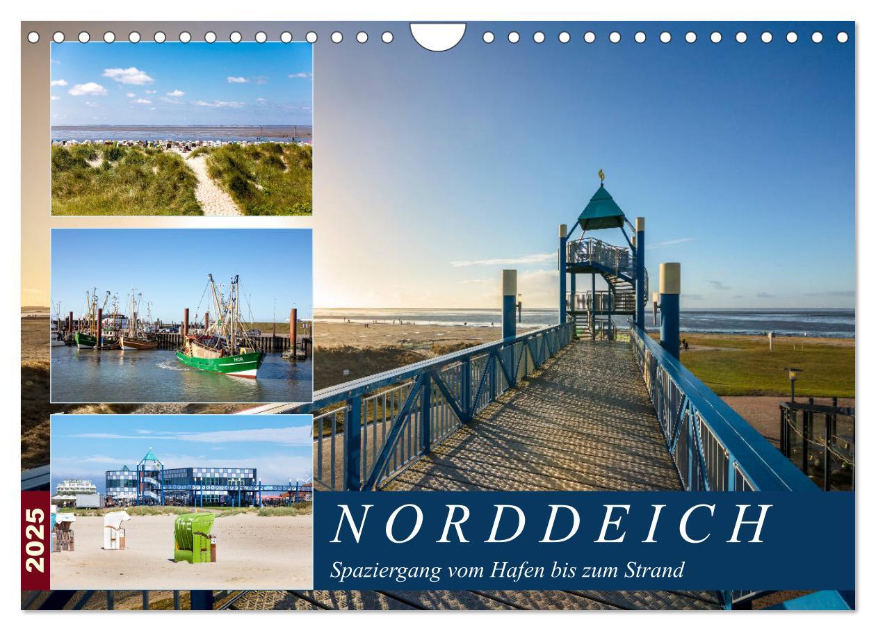 Cover: 9783435259069 | Norddeich Spaziergang vom Hafen bis zum Strand (Wandkalender 2025...