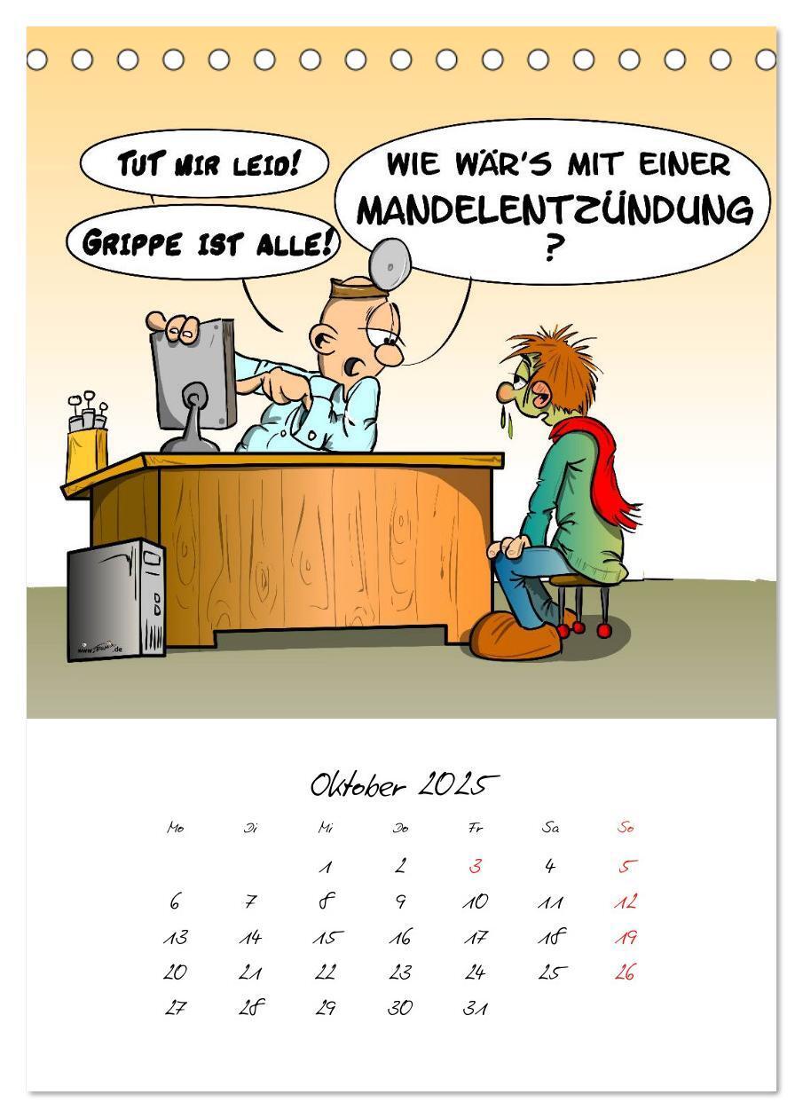 Bild: 9783457045312 | Trumix Cartoons - Gesundheit (Tischkalender 2025 DIN A5 hoch),...