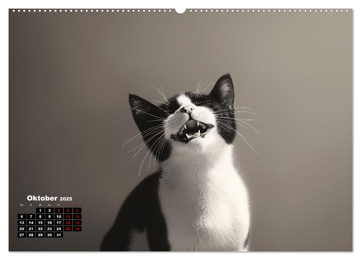 Bild: 9783457202036 | Auch Katzen lachen gern (Wandkalender 2025 DIN A2 quer), CALVENDO...