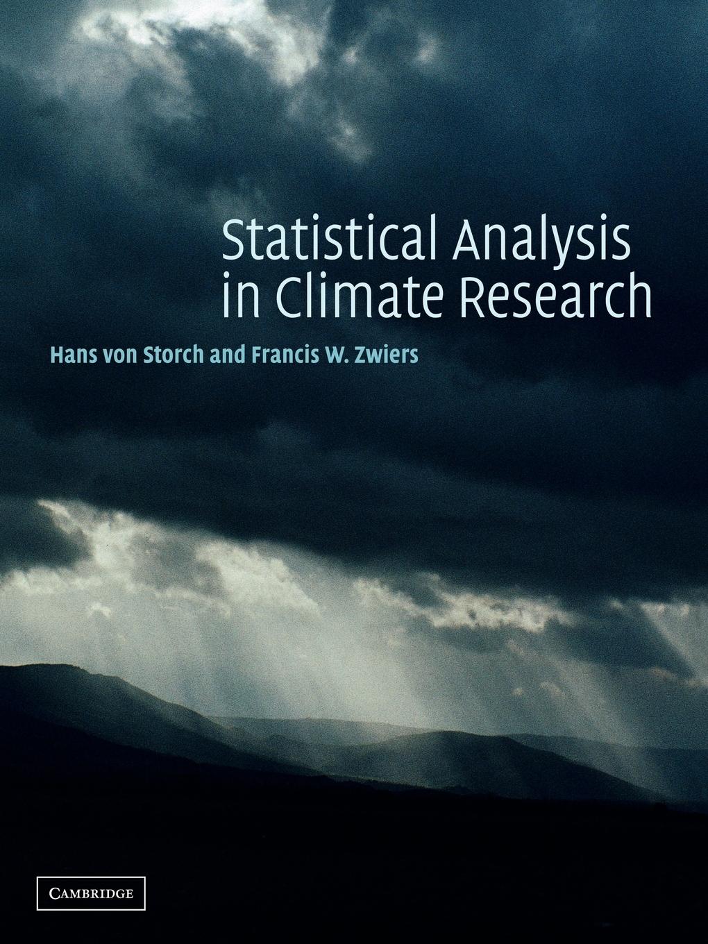 Cover: 9780521012300 | Statistical Analysis in Climate Research | Hans Von Storch (u. a.)