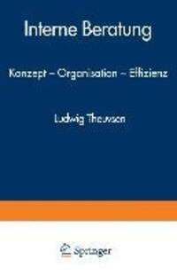 Cover: 9783824460175 | Interne Beratung | Konzept ¿ Organisation ¿ Effizienz | Taschenbuch