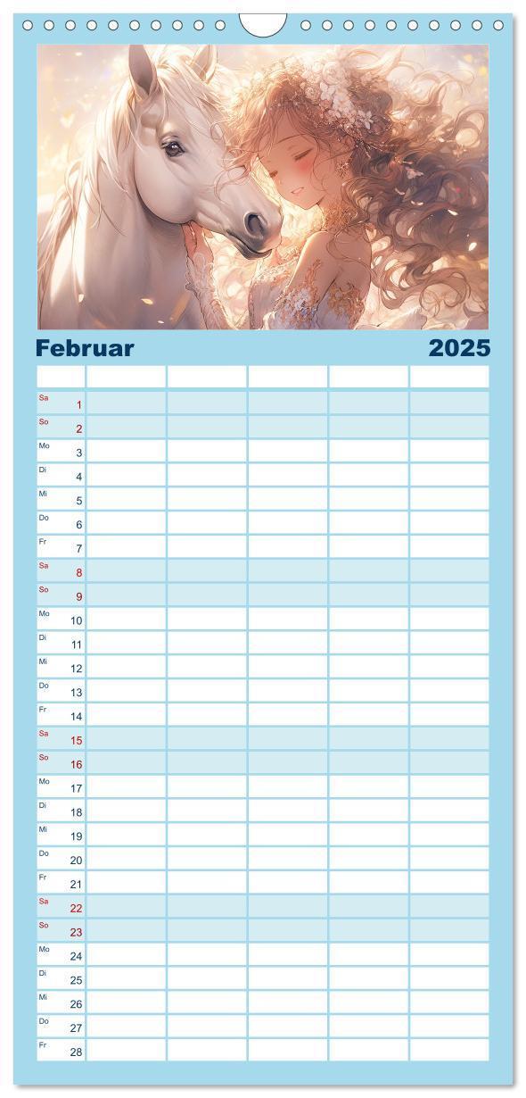 Bild: 9783457135266 | Familienplaner 2025 - Der Mädchen-Kalender mit 5 Spalten...