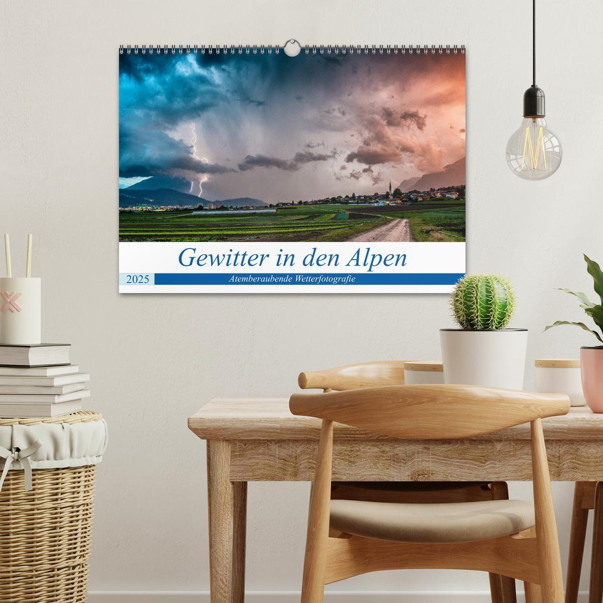 Bild: 9783435112654 | Gewitter in den Alpen (Wandkalender 2025 DIN A3 quer), CALVENDO...