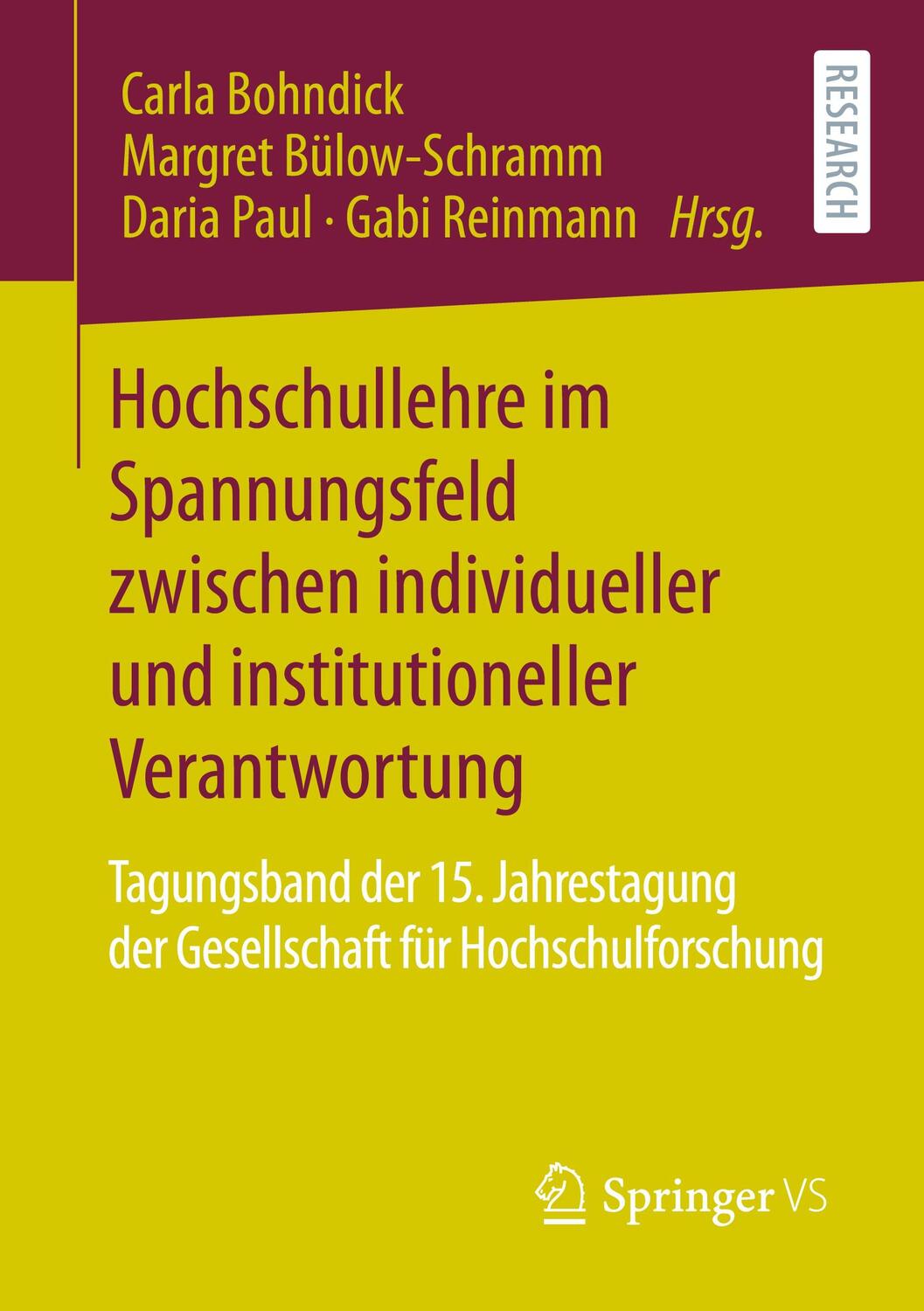 Cover: 9783658322717 | Hochschullehre im Spannungsfeld zwischen individueller und...