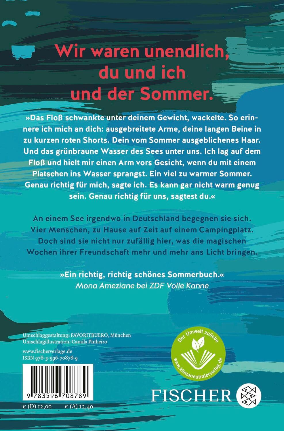 Rückseite: 9783596708789 | Ein unendlich kurzer Sommer | Kristina Pfister | Taschenbuch | 384 S.