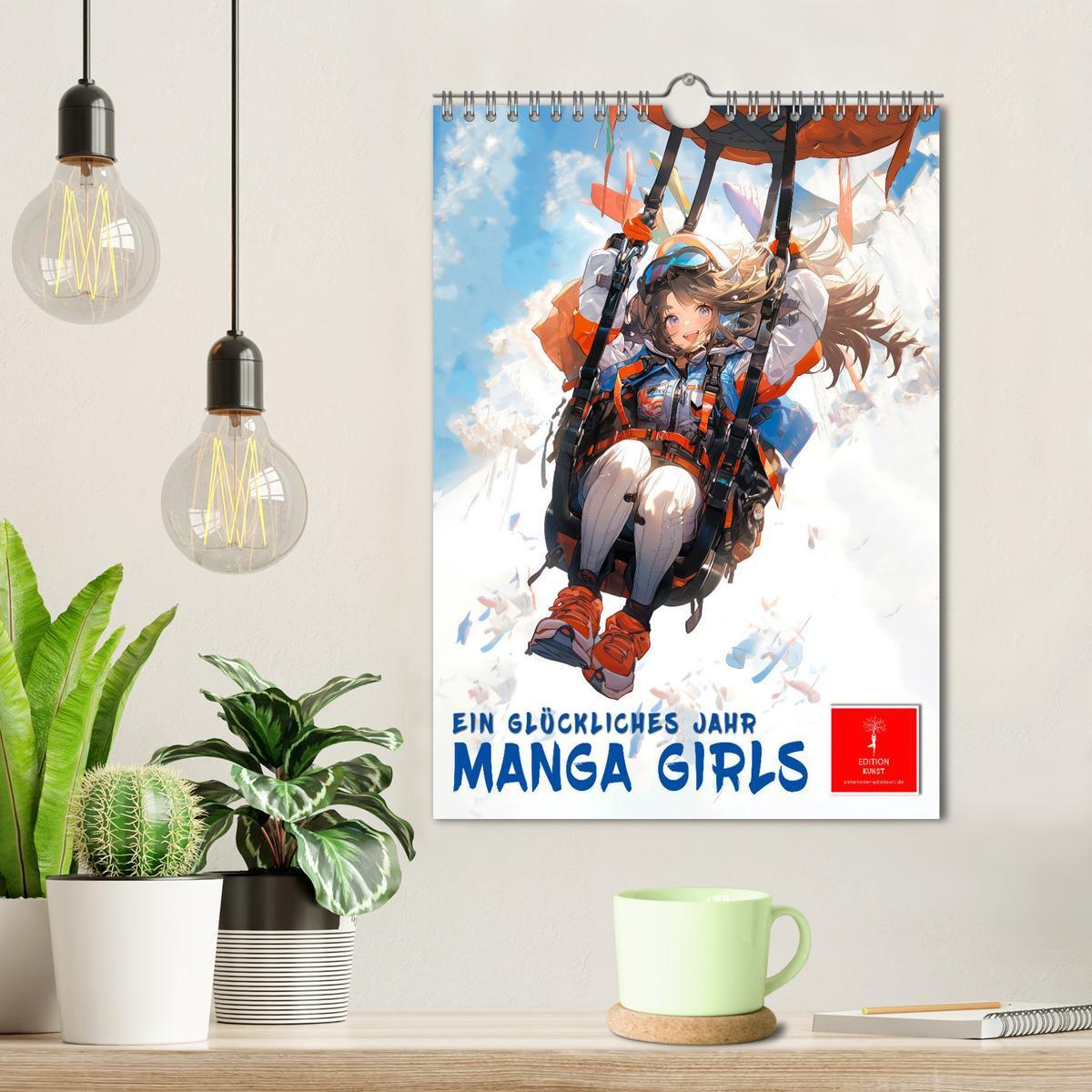 Bild: 9783435843558 | Manga Girls - ein glückliches Jahr (Wandkalender 2025 DIN A4 hoch),...