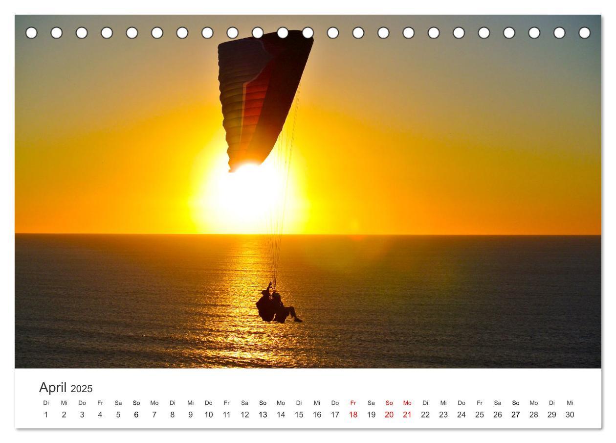 Bild: 9783383957178 | Paragleiten - Der Wunsch vom Fliegen. (Tischkalender 2025 DIN A5...