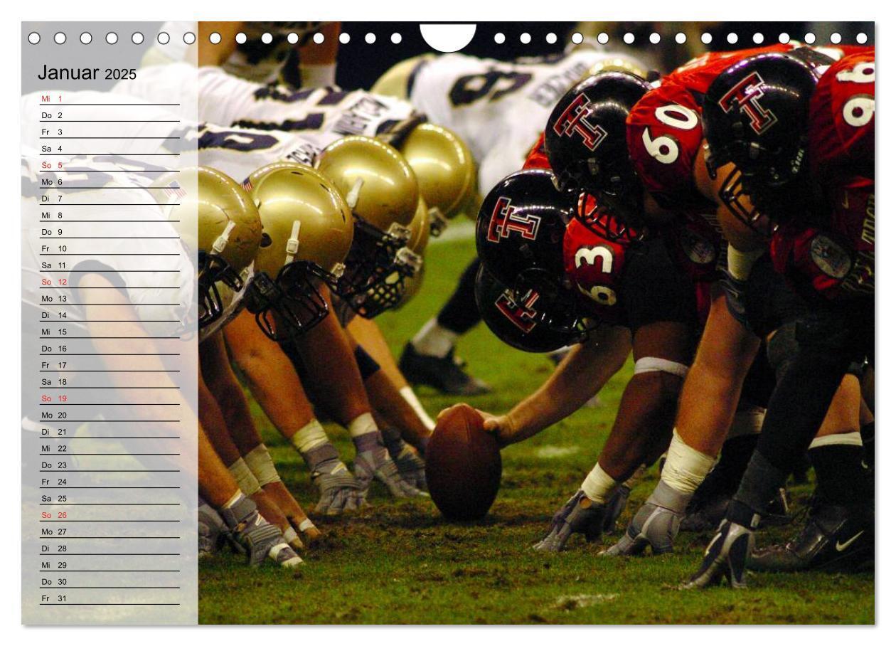 Bild: 9783435552221 | Sport. American Football (Wandkalender 2025 DIN A4 quer), CALVENDO...