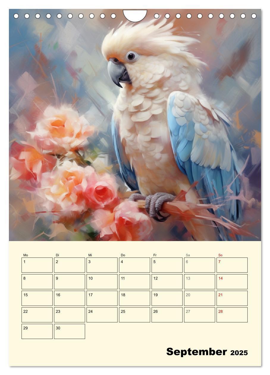 Bild: 9783435864904 | Bunte Vögel. Bezaubernde Papageien-Aquarelle (Wandkalender 2025 DIN...