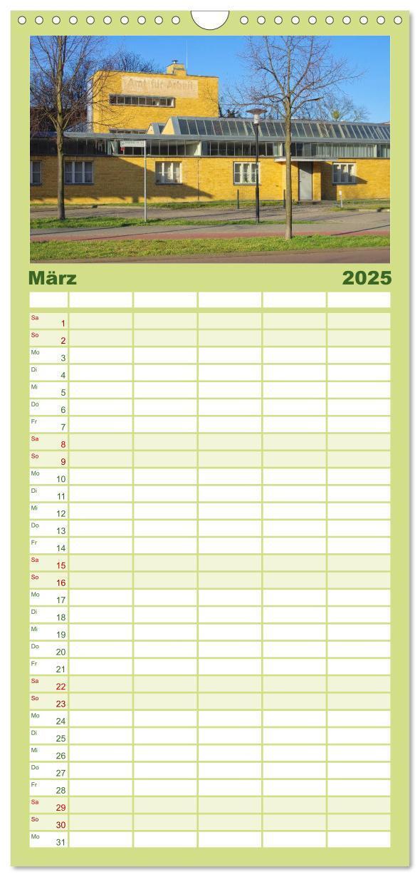 Bild: 9783457117941 | Familienplaner 2025 - Dessau mit 5 Spalten (Wandkalender, 21 x 45...