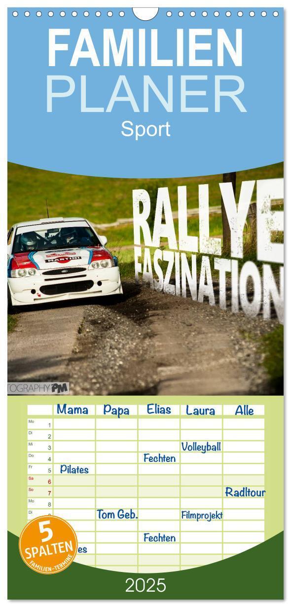 Cover: 9783457122778 | Familienplaner 2025 - Rallye Faszination 2025 mit 5 Spalten...