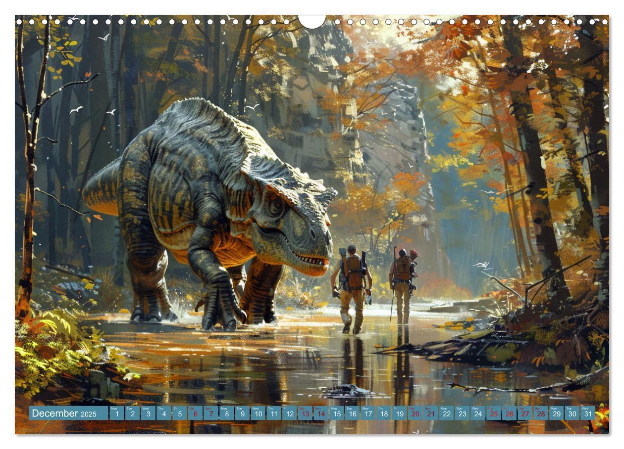 Bild: 9781325977994 | Dinosaur Legends (Wall Calendar 2025 DIN A3 landscape), CALVENDO 12...