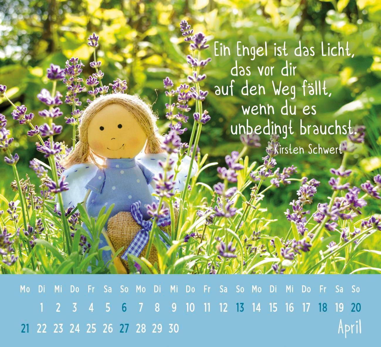 Bild: 4036442012185 | Mini-Kalender 2025: Der kleine Schutzengelkalender | Groh Verlag