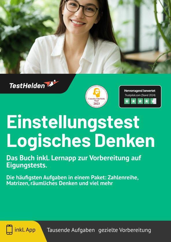 Cover: 9783988175397 | Einstellungstest Logisches Denken - Das Buch inkl. Lernapp zur...