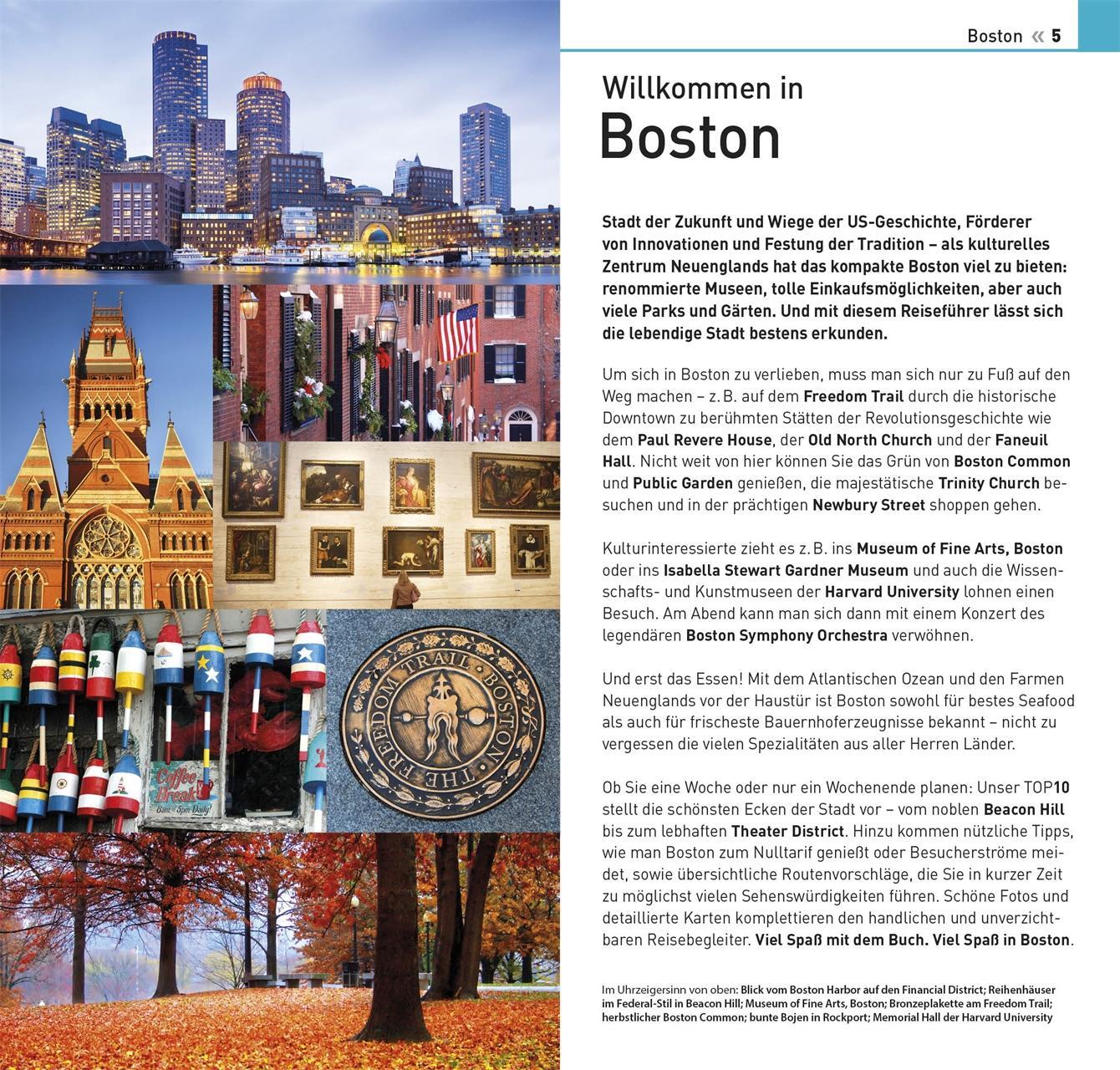 Bild: 9783734207747 | TOP10 Reiseführer Boston | DK Verlag - Reise | Taschenbuch | 160 S.