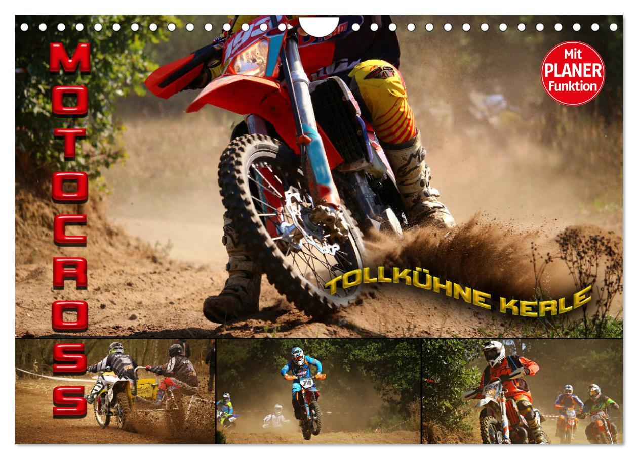 Cover: 9783435417919 | Motocross - tollkühne Kerle (Wandkalender 2025 DIN A4 quer),...