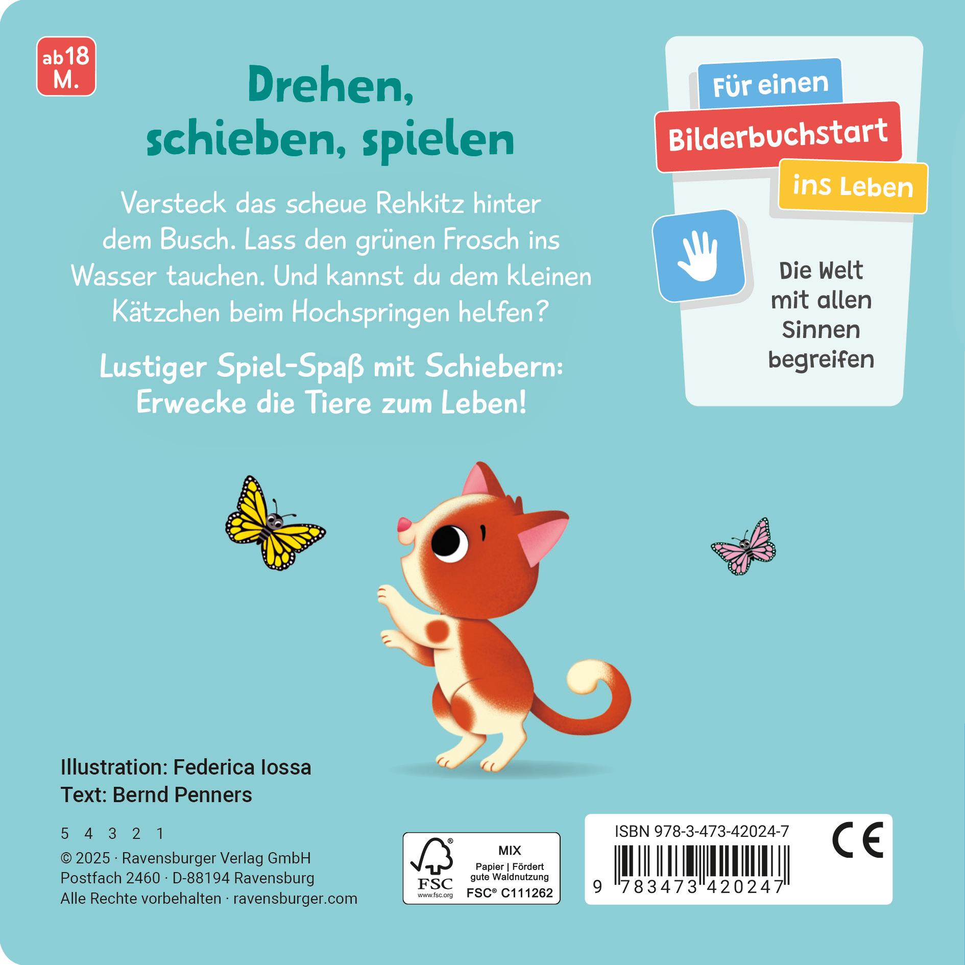 Rückseite: 9783473420247 | Mein Schiebe-Mitmachbuch: Lieblingstiere - Spielbuch mit spannenden...