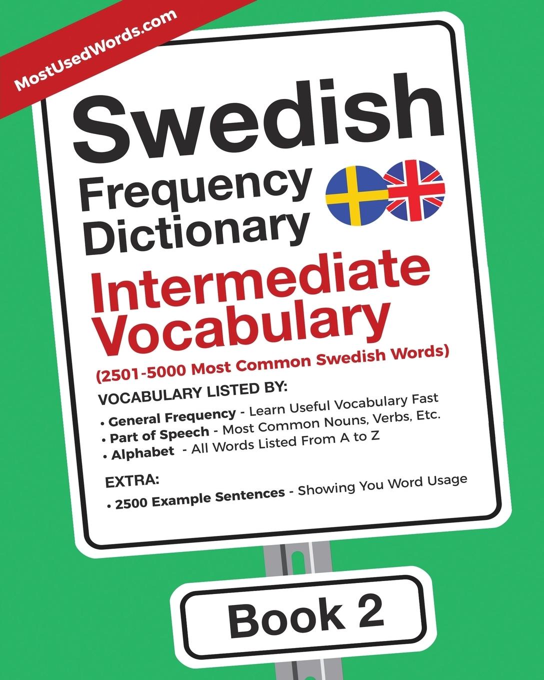 Cover: 9789492637055 | Swedish Frequency Dictionary - Intermediate Vocabulary | Mostusedwords