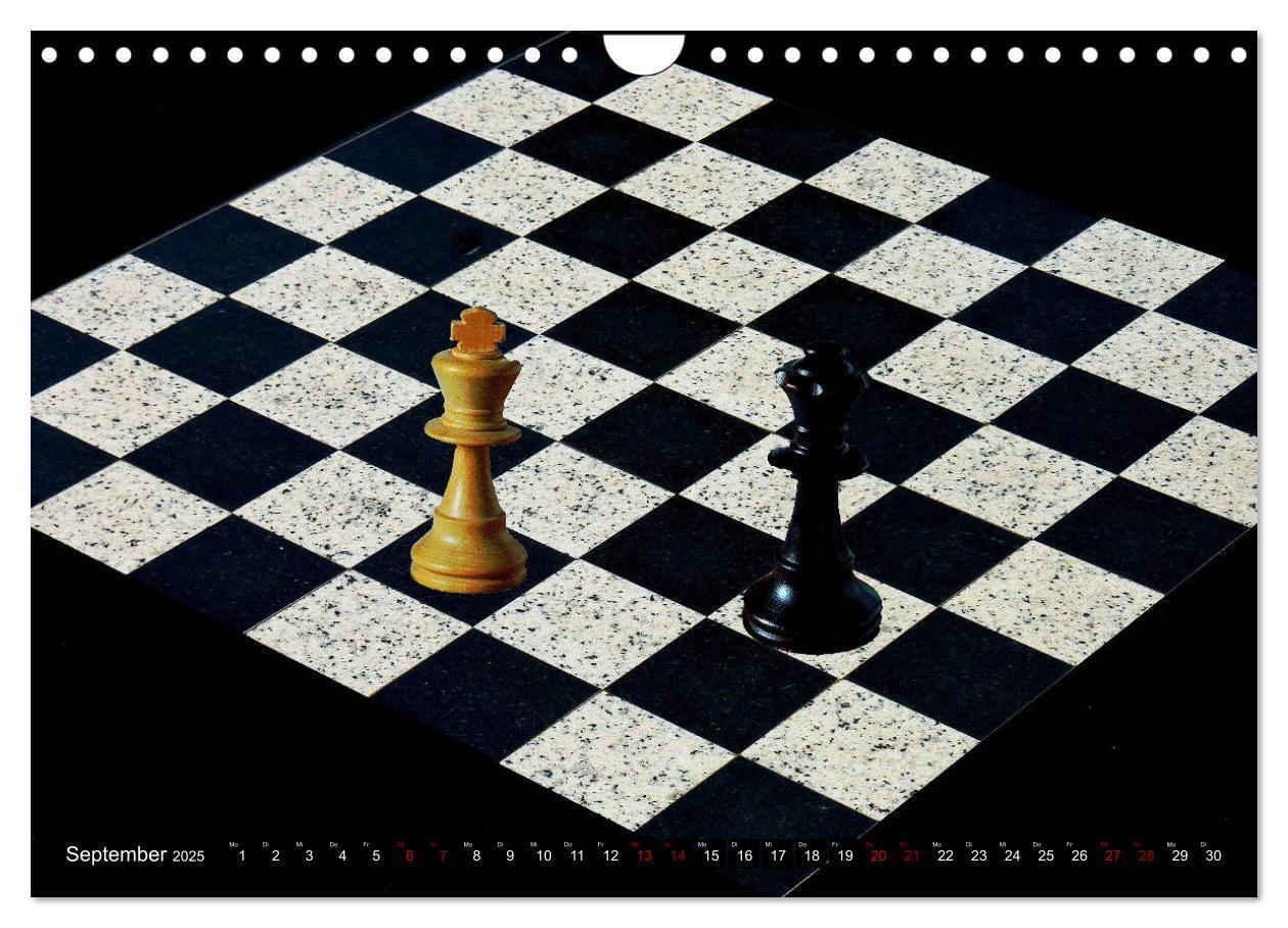 Bild: 9783435398614 | SCHACH - Spiel der Könige (Wandkalender 2025 DIN A4 quer), CALVENDO...