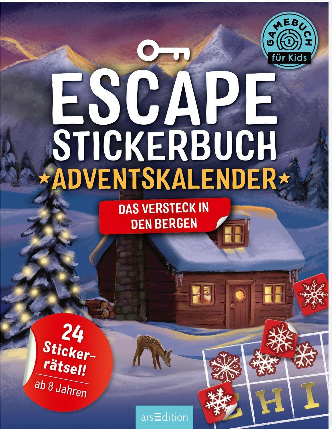 Cover: 9783845854243 | Escape-Stickerbuch - Adventskalender - Das Versteck in den Bergen