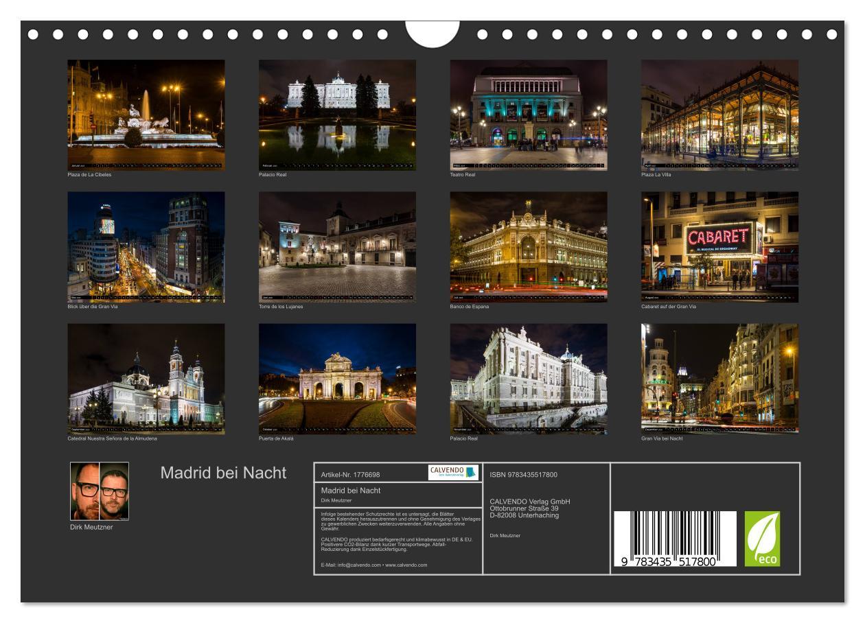 Bild: 9783435517800 | Madrid bei Nacht (Wandkalender 2025 DIN A4 quer), CALVENDO...