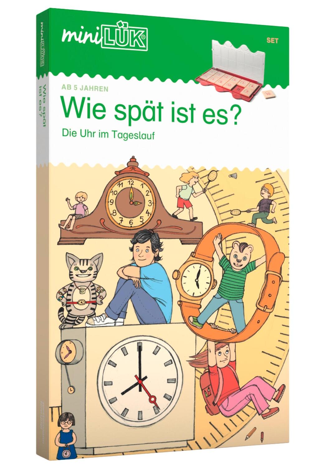 Cover: 9783837741407 | miniLÜK-Set. Wie spät ist es?: Die Uhr im Tageslauf | Box | SET | 2018