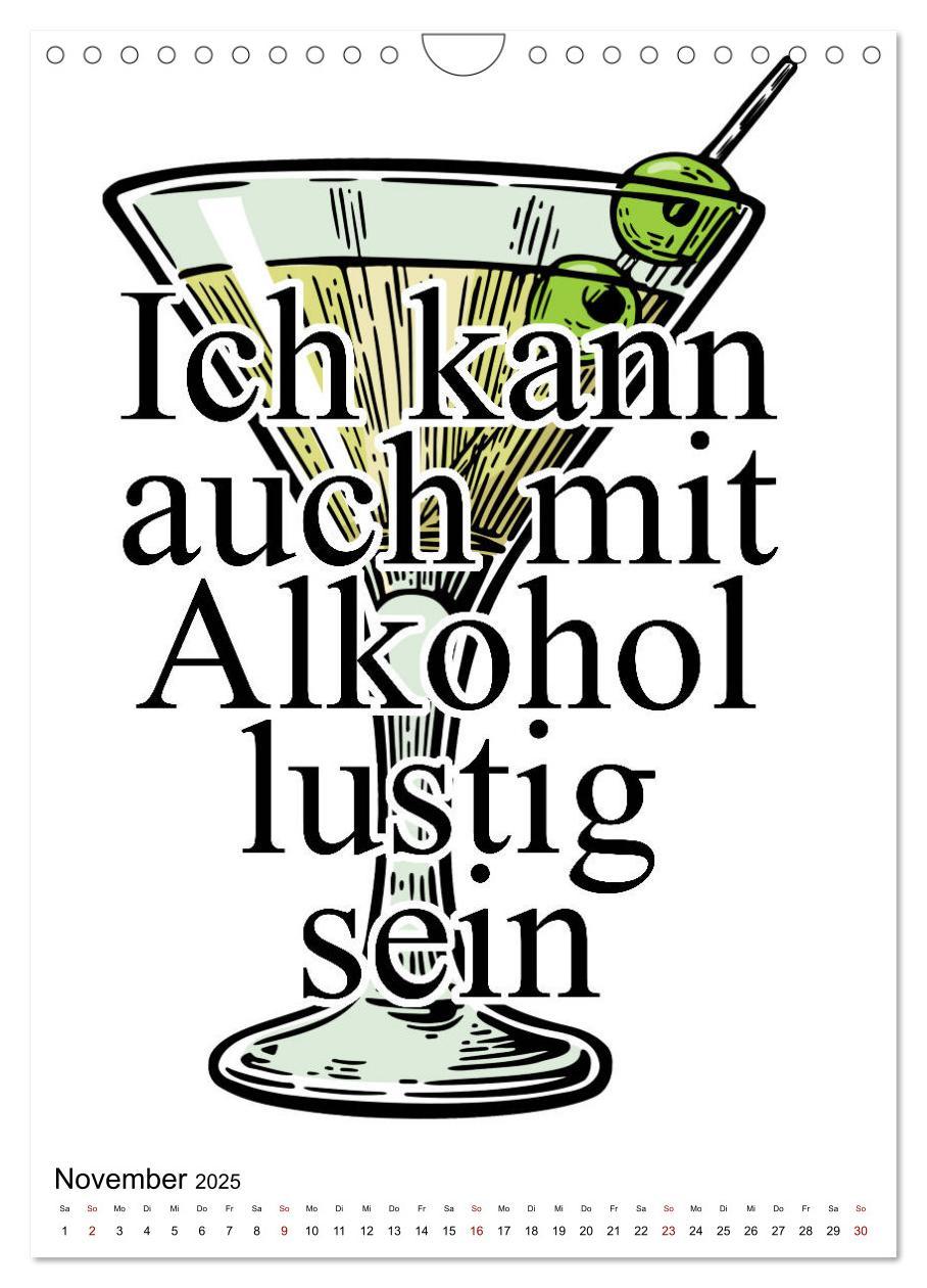 Bild: 9783435960064 | Alkohol - Lustige Trinksprüche und Grafiken (Wandkalender 2025 DIN...