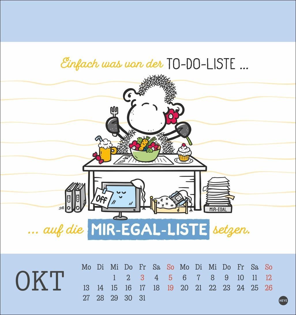 Bild: 9783756406968 | sheepworld Postkartenkalender 2025 | Heye | Kalender | Spiralbindung