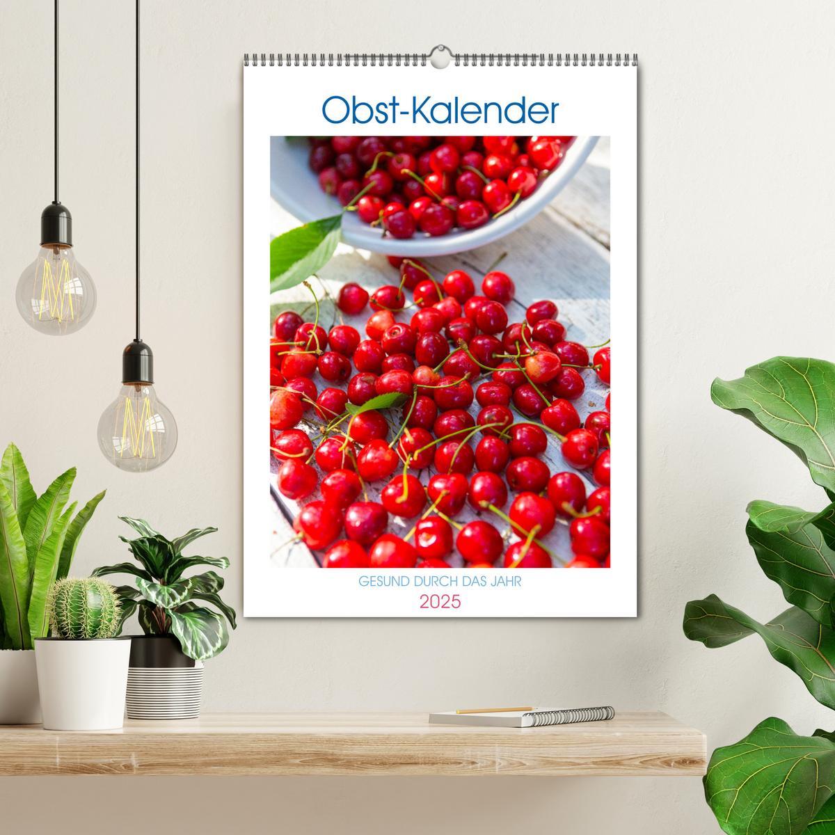 Bild: 9783457185285 | Obst Kalender - GESUND DURCH DAS JAHR (Wandkalender 2025 DIN A2...