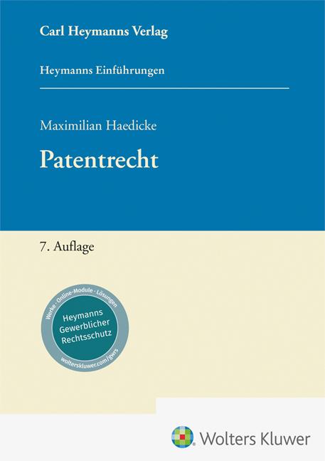 Cover: 9783452304803 | Patentrecht | Maximilian Haedicke | Buch | 452 S. | Deutsch | 2024