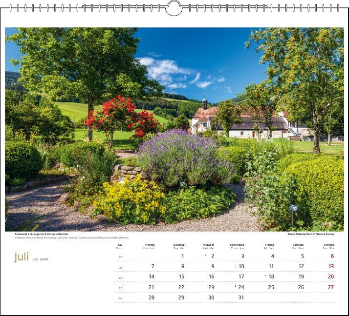 Bild: 9783861924159 | Schwarzwald 2025 | Clemens Emmler | Kalender | Spiralbindung | XIII