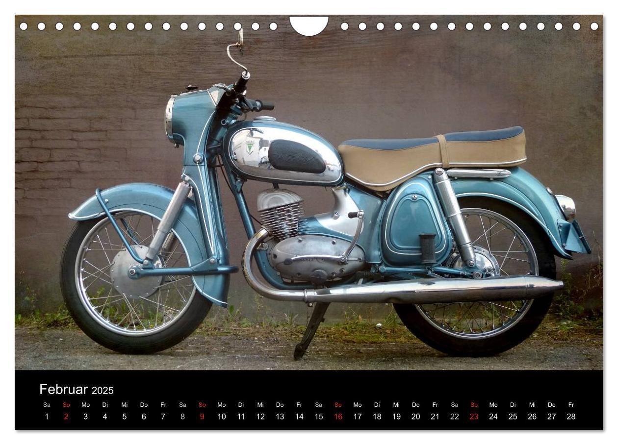 Bild: 9783435818440 | Motorrad Oldtimer (Wandkalender 2025 DIN A4 quer), CALVENDO...