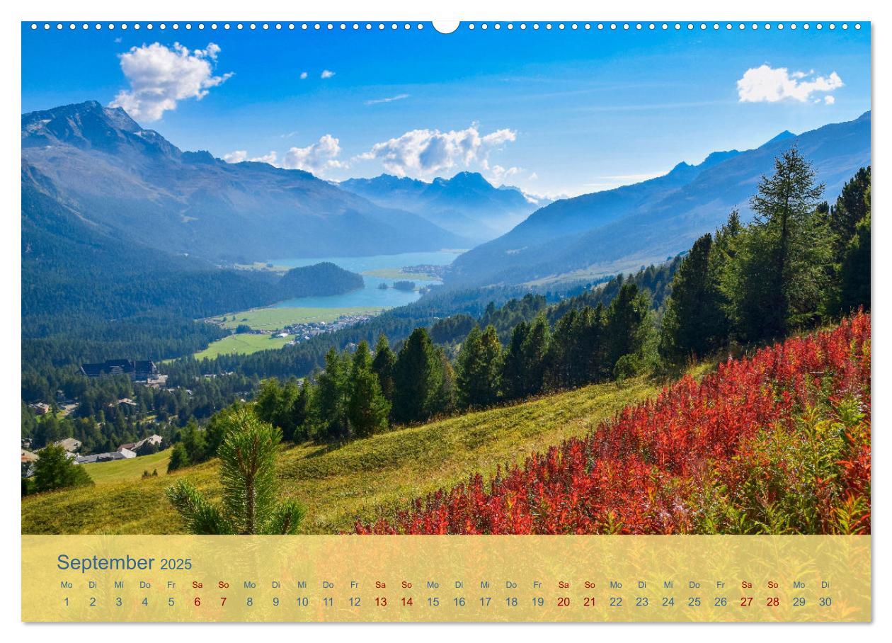 Bild: 9783435106684 | Oberengadin - Berge, Seen und Licht (Wandkalender 2025 DIN A2...