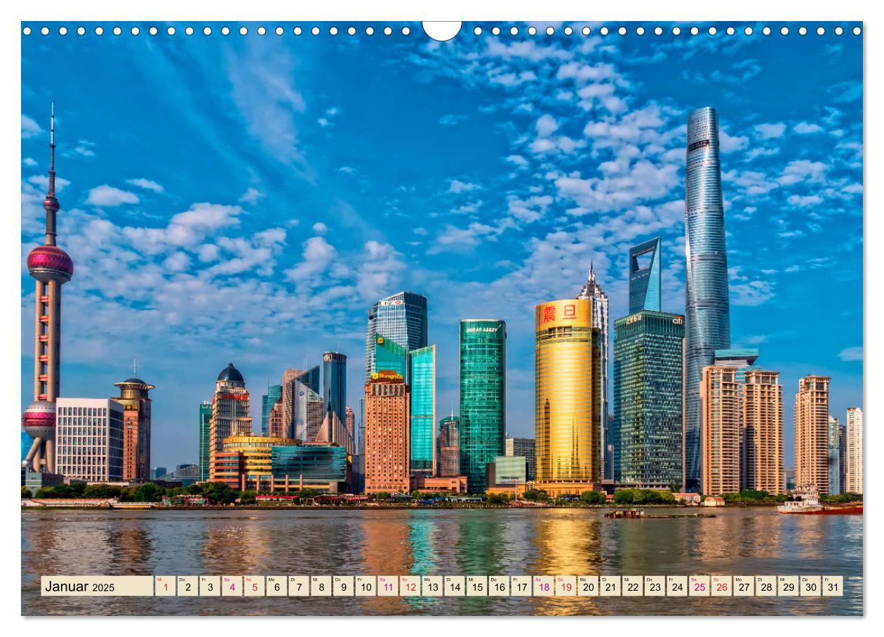 Bild: 9783435438808 | Städte der Welt - Shanghai (Wandkalender 2025 DIN A3 quer),...