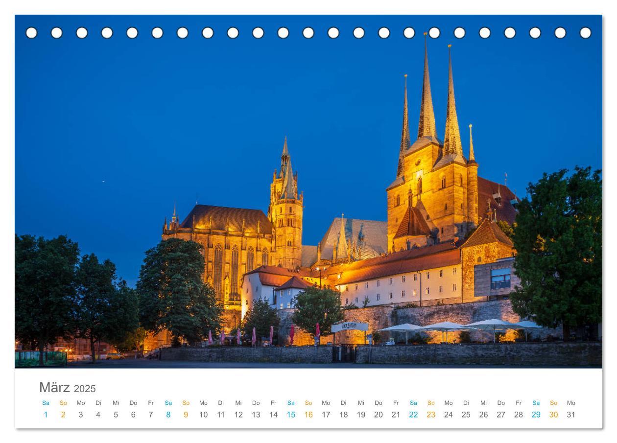 Bild: 9783435320189 | Erfurt - Stadt der Türme (Tischkalender 2025 DIN A5 quer), CALVENDO...