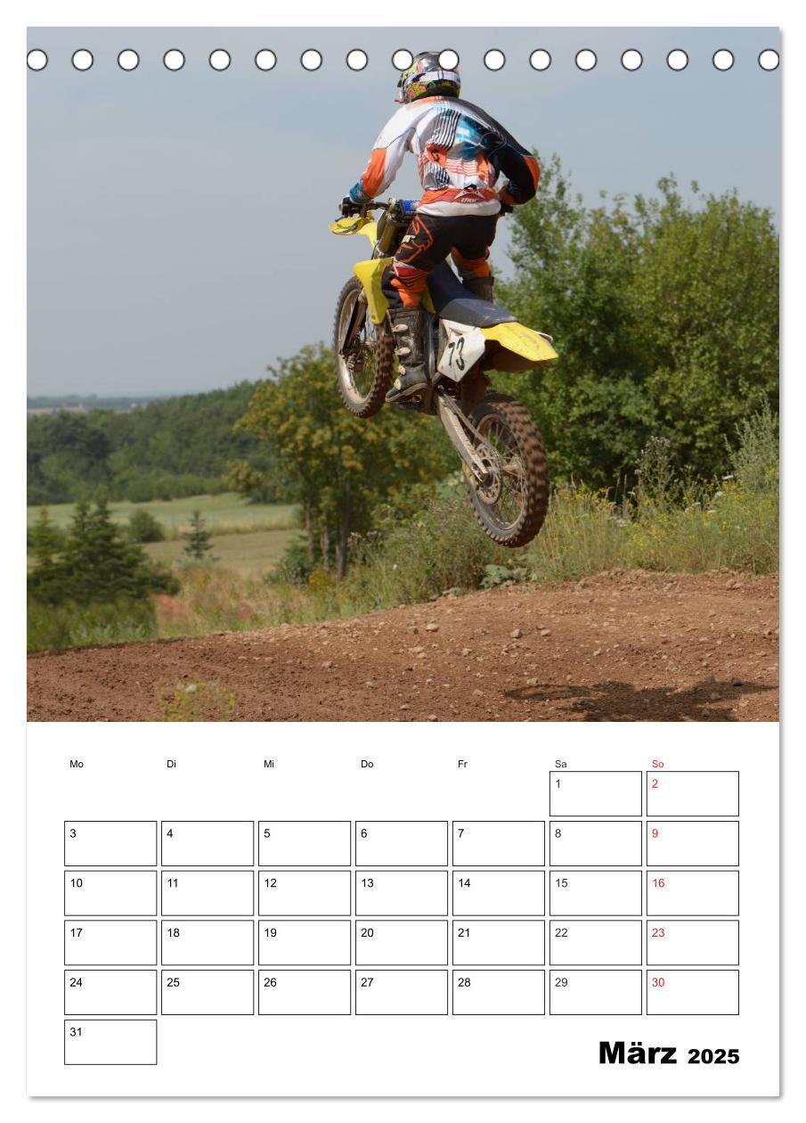 Bild: 9783457078488 | Motocross Terminplaner (Tischkalender 2025 DIN A5 hoch), CALVENDO...