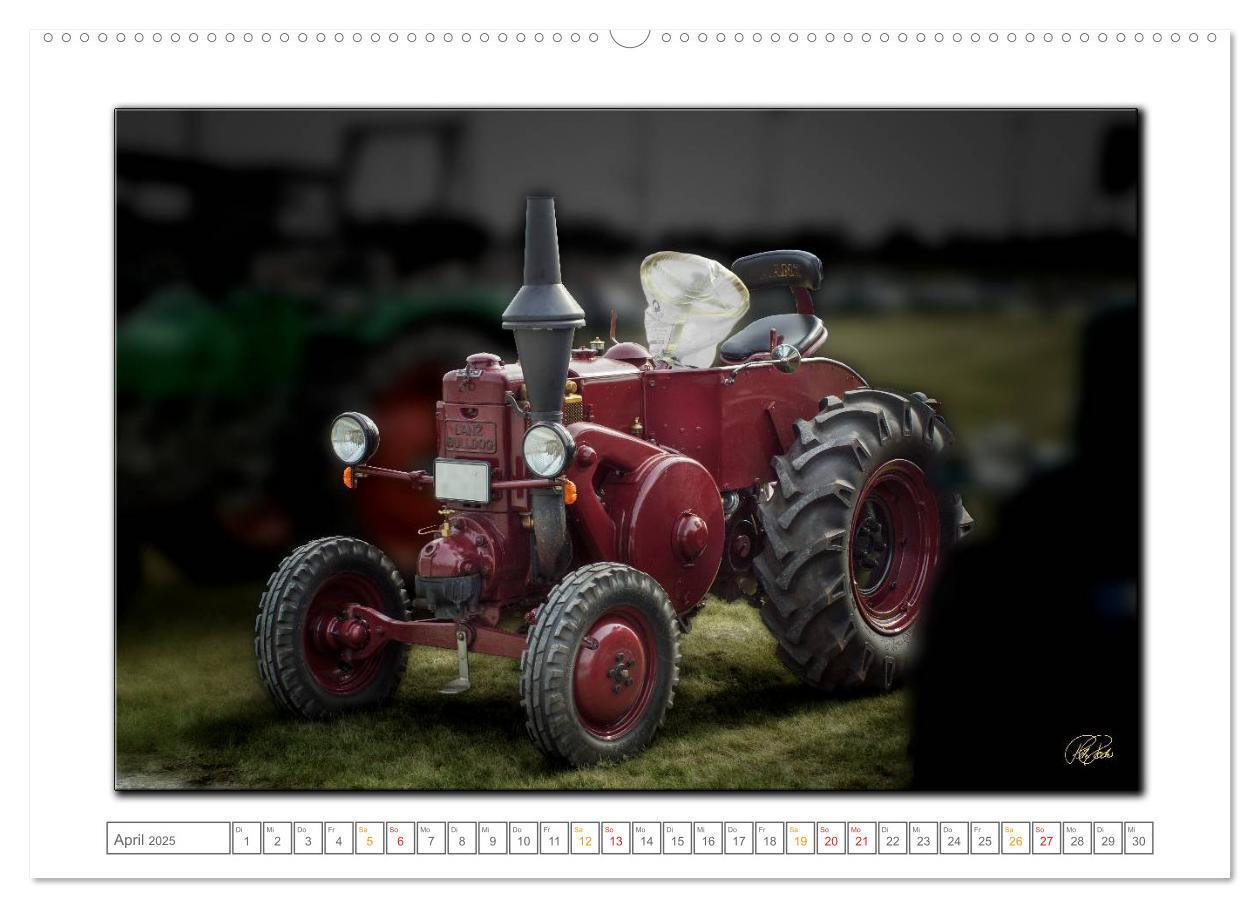 Bild: 9783435630066 | Oldtimer - Traktor Liebe (Wandkalender 2025 DIN A2 quer), CALVENDO...