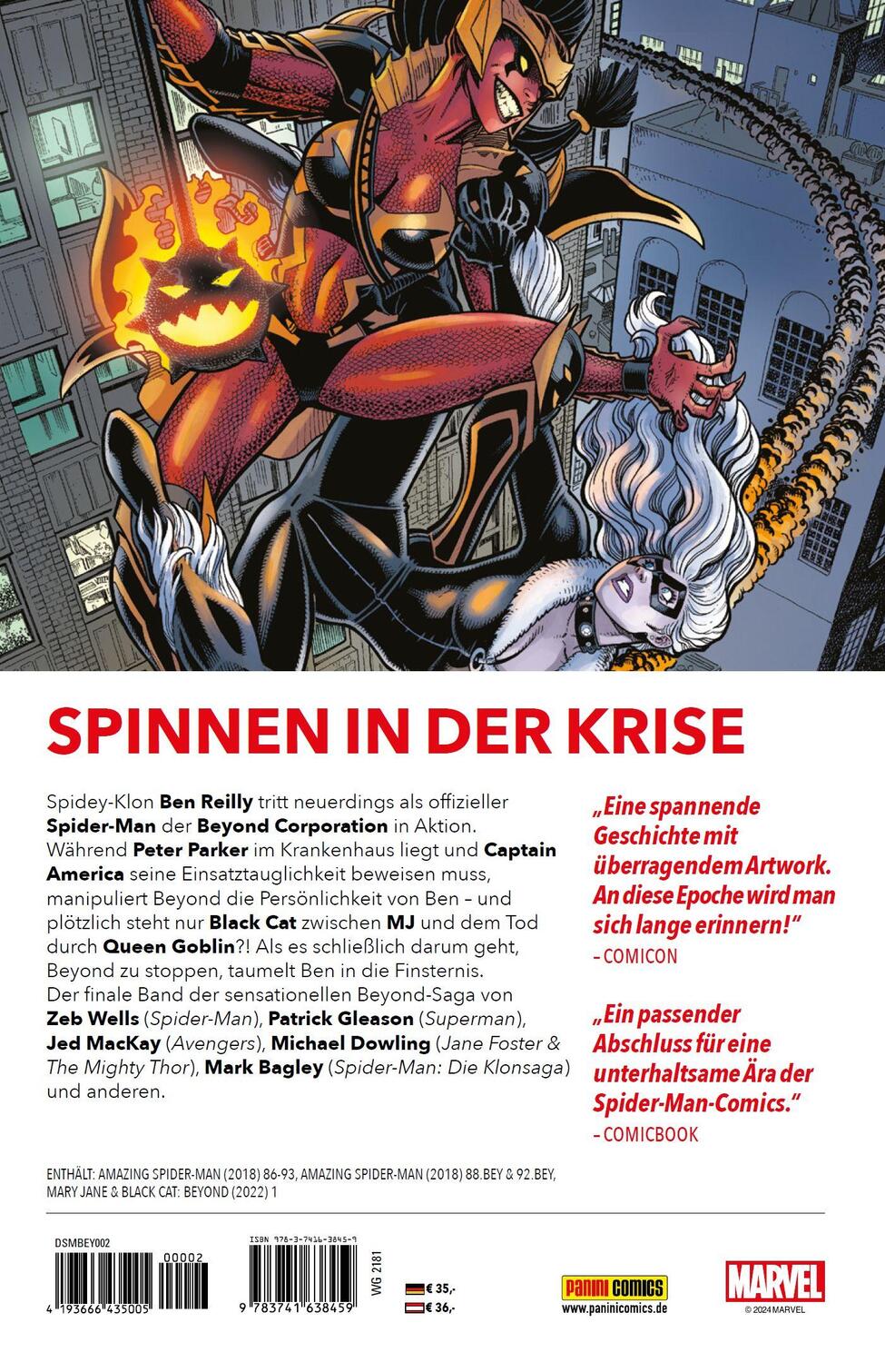 Rückseite: 9783741638459 | Spider-Man Beyond | Bd. 2 | Zeb Wells (u. a.) | Taschenbuch | 300 S.