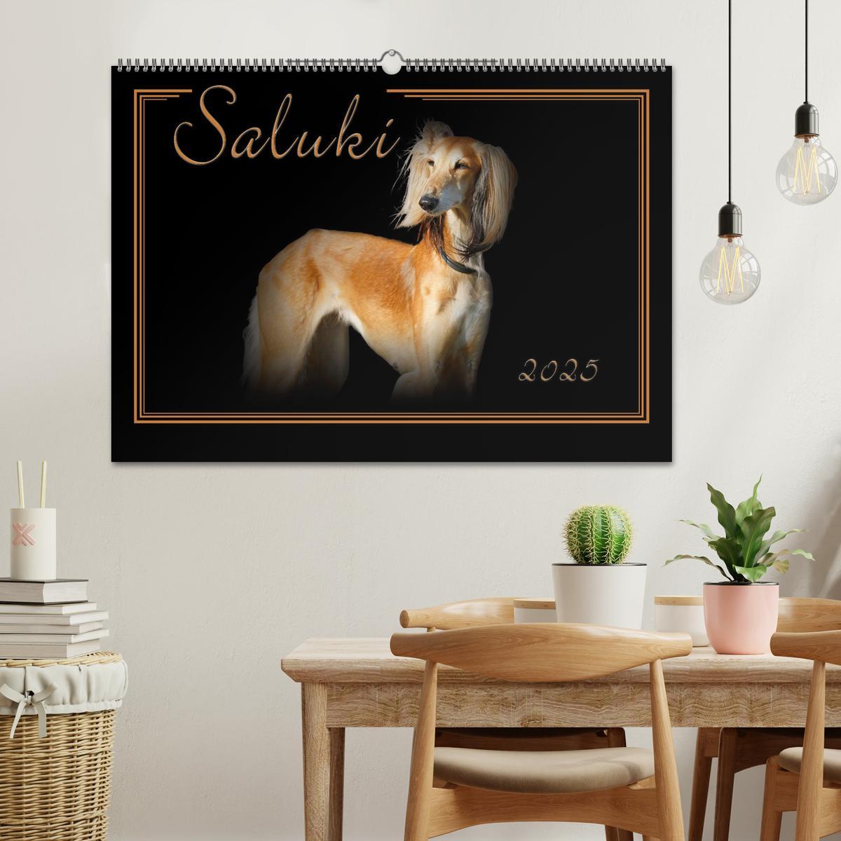 Bild: 9783383823886 | Saluki 2025 (Wandkalender 2025 DIN A2 quer), CALVENDO Monatskalender